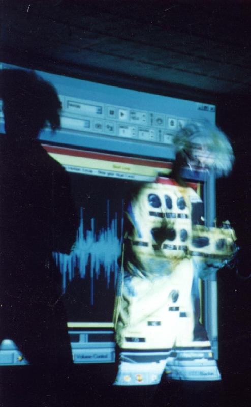 ECC Live - Projection on jumpsuit 2 